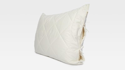 Housse d’oreiller matelassée en soie