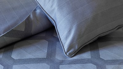 Parure de lit complète Cidade – Jacquard 100 % coton 300 TC
